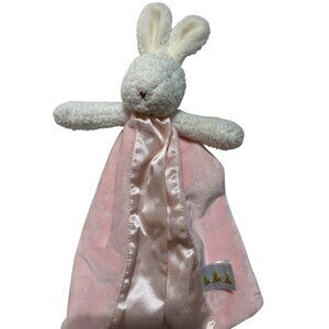 Pink Bunny Plush Lovey Security Blanket By Bunnies By The Bay